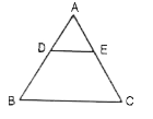 दिए गए त्रिभुज Delta ABC, में  DE || BC तथा (AD)/(DB) = ( 3)/( 5)  हैं । यदि AC = 5.6  सेमी.  हो, तो  AE की लम्बाई ज्ञात करें।