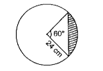 Find the area of the shaded segment