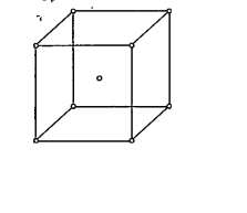 A solid A^+ B^- has the B^- ions arranged as below. If the A^+ ions occupy half of the octahedral sites in the structure. The formula of solid is