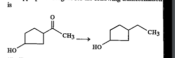 The appropriate reagent for the following transformation s