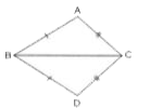 In the given figure, AB = DB and AC = DC. If angle ABD = 58^(@), angle DBC = (2x - 4)^(@), angle ACB = y + 15^(@) and angle DCB = 63^(@), find the values of x and y.