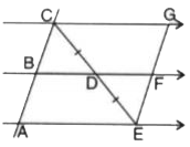 Use the following figure to find :      BC, if AB = 7.2 cm.