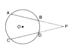 AB and CD are two equal chords of a circle with centre O. If AB and CD, on being produced, meet at a point P outside the circle, prove that :        PB = PD