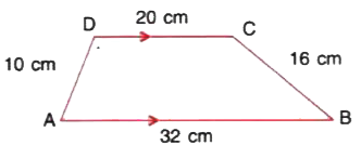 For each trapezium given below, find its area.