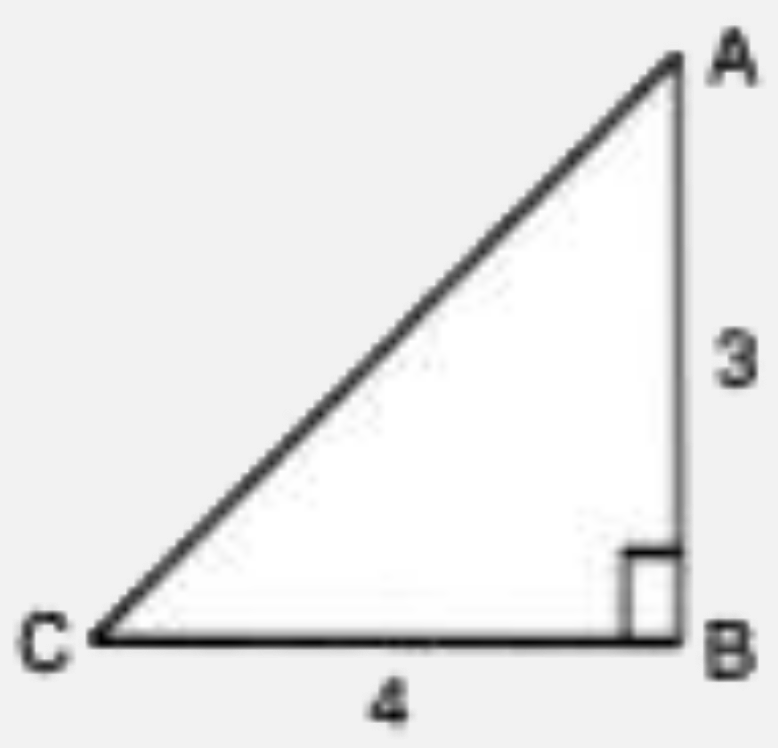 From the following figure, find the values of :     cot A