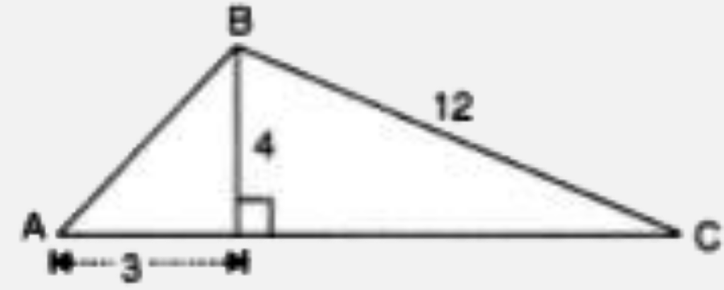 From the following figure, find the values of :       tan^2 A- sec^2A