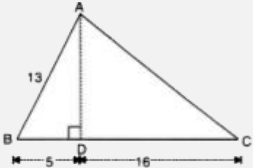 From the following figure , find the values of :    sin B