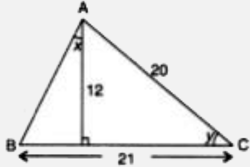 Use the informations given in the following figure to evaluate : (10)/(sinx)+6/(siny)-6coty.