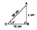 From the given figure, find :      1/(tan^(2)x^(@))-1/(sin^(2)x^(@))