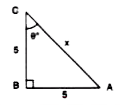 Use the given figure to find :      tantheta^(@)