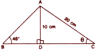 Use the information, given in the adjoining figure, to find :      (iii) length of BC.