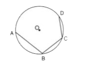 In the given  figures , O is the centre of the  given circle. AB is a side of a square  ,BC    is a side of  regular pentagon and CD is  a  side of regular  hexagon. Find:    (i)  angle AOB    (ii)   angle AOC     (iii)   angle AOD   (iv) angle BCD