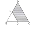 ABC and BDE  are two  equilateral  triangles such that D is the mid- point  of BC. If AB = 20 cm . Find the area of the shaded portions [ Take  sqrt3 = 1.73]