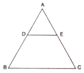 In DeltaABC, D and E are points on the sides AB and AC respectively. Find whether DE//BC, if :      AD = 7 cm,