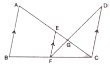 In the given figure, AB//EF//CD. Given that AB = 7.5 cm, EG = 2-5 cm, GC = 5 cm and DC = 9 cm. Calculate :       EF