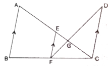 In the given figure, AB//EF//CD. Given that AB = 7.5 cm, EG = 2-5 cm, GC = 5 cm and DC = 9 cm. Calculate :       AC.