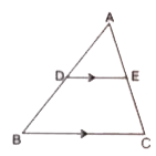 In the given figure, DE // BC.      Prove that Delta ADE and Delta ABC  are similar