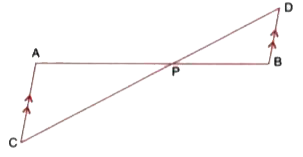 In the figure, given below, straight lines AB and CD intersect at P, and AC//BD. Prove that :      Delta APC and DeltaBPD  are similar.