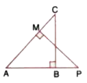 In the given figure, DeltaABC  and DeltaAMP are right angled at B and M respectively.   Given AC = 10 cm, AP = 15 cm and PM = 12 cm.       Prove that : DeltaABC - DeltaAMP
