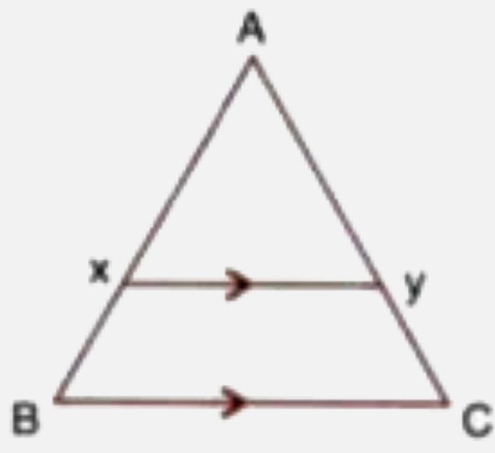 In the following figure, XY is parallel to BC, AX = 9 cm, XB = 4.5 cm and BC = 18 cm.       XY