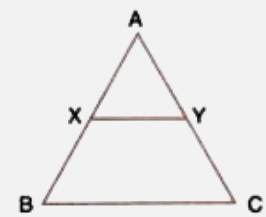 In the following figure, /AXY = /AYX.. If (BX)/(AX) = (CY)/(AY) , show that triangle ABC is  Isosceles.