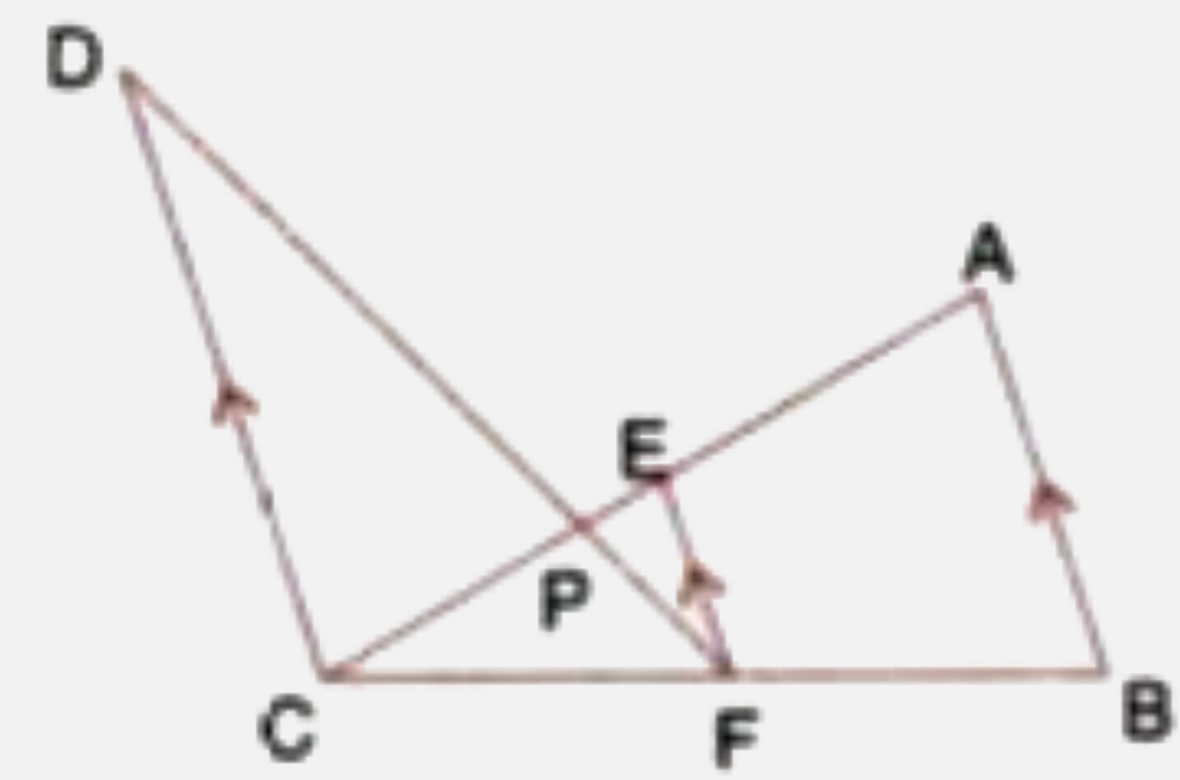 In the figure given below, AB // EF // CD. If AB = 22.5 cm, EP = 7.5 cm, PC = 15 cm and DC = 27 cm.   Calculate :   EF