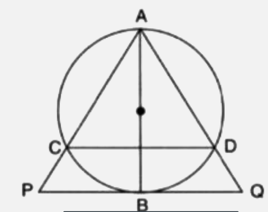 The given figure shows, AB is a diameter of the circle. Chords AC and AD produced meet the tangent to the circle at point B in points P and Q respectively. Prove that:    AB^2 = AC xxAP