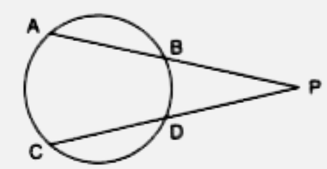 The equal chords AB and CD of circle with centre O, when produced, meet at P outside the circle. Prove that :        PA = PC.