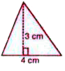 निम्न में प्रत्येक त्रिभुज का क्षेत्रफल ज्ञात कीजिए :