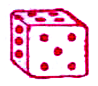 पासे (dice) ऐसे घन होते हैं, जिनके प्रत्येक फलक पर बिंदु (dots) अंकित होते हैं। एक पासे के सम्मुख फलकों पर अंकित बिन्दुओं की संख्याओं का योग सदैव 7 होता है। यहाँ, पासे (घनों) को बनाने के लिए, दो जाल दिए जा रहे हैं। प्रत्येक वर्ग में लिखी संख्या उस बक्से के बिंदुओं को दर्शाती है।        यह याद रखते हुए कि पासे के सम्मुख फलकों की संख्यओं का योग सदैव 7 होता है, रिक्त स्थानों पर उपयुक्त संख्याएँ लिखिए।
