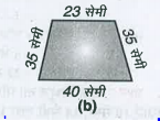 दी हुई आकृतियों का परिमाप ज्ञात कीजिएः