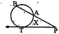 ଦତ୍ତ ବୃତ୍ତରେ overline (PT)ଏକ ସ୍ପର୍ଶକ ଖଣ୍ଡ  | m Arc AXT =80^@ହେଲେ m angle ATP କେତେ ହେବ ?