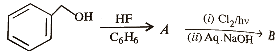 In the given reaction sequnece,      The compound 'B' is
