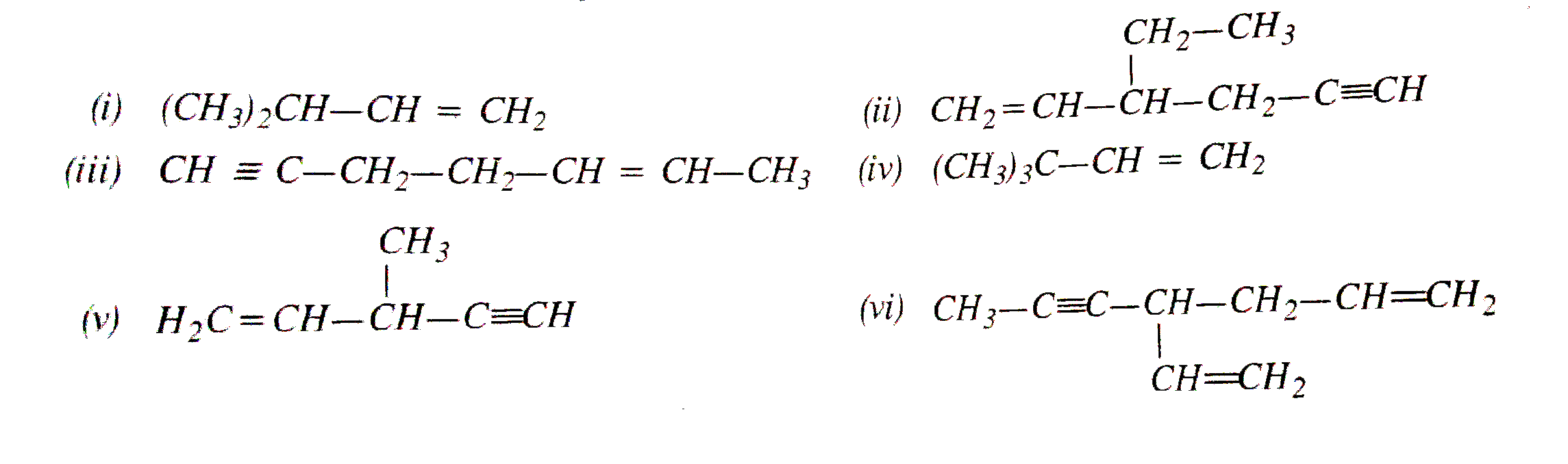 Write the IUPAC names of the following :