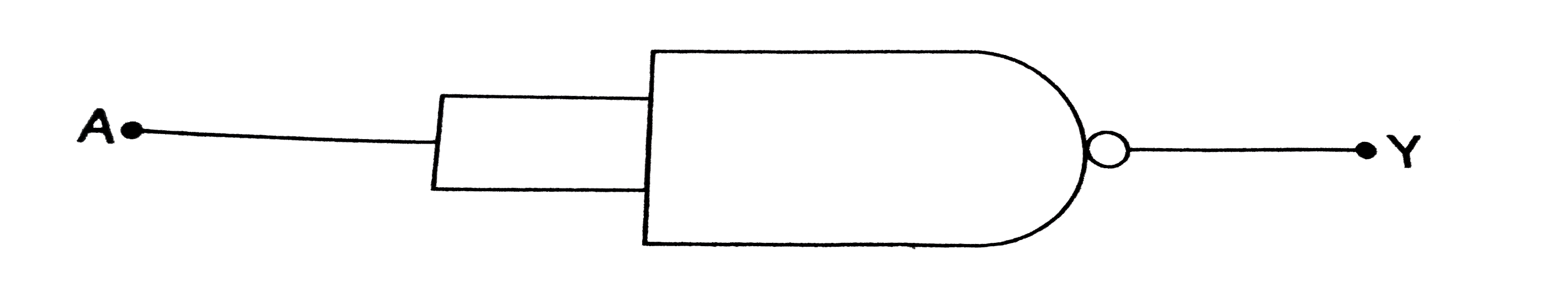 चित्र 6.4-3  में दिए गए  NAND गेट का टूथ टेबुल दे । अतः इस परिपथ द्वारा किये गए सही तर्क क्रिया ( exact logic operation) की पहचान करे ।