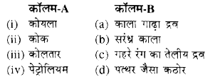 कॉलम-A' में दिए गए शब्दों का मिलान 'कॉलम-B' से कीजिए