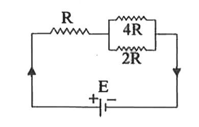 2R के प्रतिरोध में (चित्र में दिये परिपथ में) प्रवाहित धारा का मान होगा-