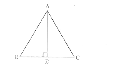 In Delta ABC, AD is the perpendicular bisector of BC. Show that Delta ABC is an isoscelss tringle in which AB = AC.