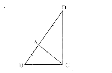 Delta ABC is an isosceles triangle in which AB = AC. Side BA is produced to D such that AD = AB. Show that BCD is a right angle.