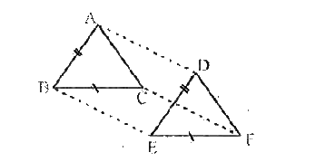 In DeltaABC and DeltaDEF, AB= DE, AB abs DE, BC= EF and BC abs EF. Vertices A, B and C are joined to vertices D, E and F respectively. Show that   Quadrilateral BEFC is a parallelogram