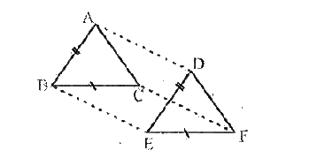 In DeltaABC and DeltaDEF, AB= DE, AB abs DE, BC= EF and BC abs EF. Vertices A, B and C are joined to vertices D, E and F respectively. Show that   AD abs CF and AD = CF