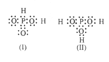 H(3)PO(3) को नीचे दर्शायी गयी संरचनाओं 1 और 2 के द्वारा प्रदर्शित किया जा सकता है। क्या ये संरचनायें H(3)PO(3) को प्रदर्शित करते हुए अनुनाद संकर के अनुनादीय रूपों में ली जा सकती?  यदि नहीं तो उचित कारण दीजिए।
