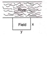 There is a rectangular land on the bank of the river on which the farmer and his family grows the crops but wild animals graze all the crops. So farmer and his family decided to enclose his rectangular field with 4000 meter fencing leaving from the side of river.   Give answer for question: The area of rectangular plot A expressed as a function of x is :