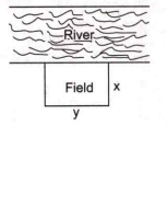 There is a rectangular land on the bank of the river on which the farmer and his family grows the crops but wild animals graze all the crops. So farmer and his family decided to enclose his rectangular field with 4000 meter fencing leaving from the side of river.   Give answer for question: The maximum area will be at x=?