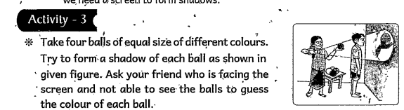 Can we guess the shape of the shadow that would be formed by an object?