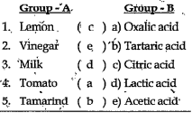 MATCH THE FOLLOWING