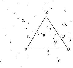 From the adjacent figure write vertices of the triangle.