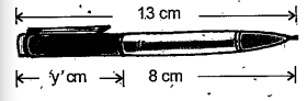 Write the information given in the pic true in the form of an equation.Also find 'y' in the following figure.