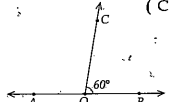 In the figure angleBOC=60^@,angle AOC=