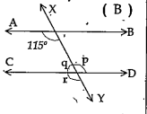In the figure vec(AB)||vec(CD) and vec(XY)is a transversal which of the following is incorrect?
